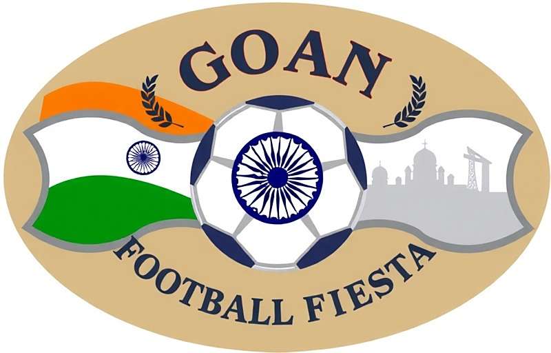 Goan Football Fiesta Official Logo Goan Football Fiesta logo featuring Indian tricolor elements with a football and traditional motifs