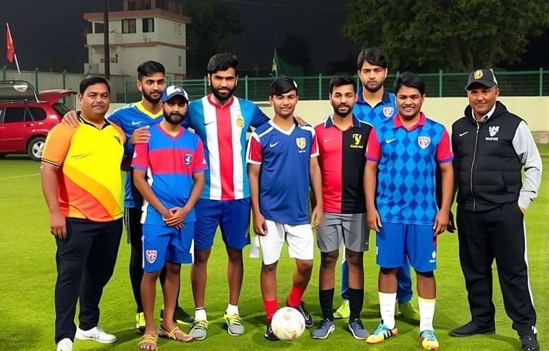 Goan Football Fiesta Community Meetup Goan Football Fiesta community meetup in Mumbai with players gathering for a tournament and wearing team jerseys