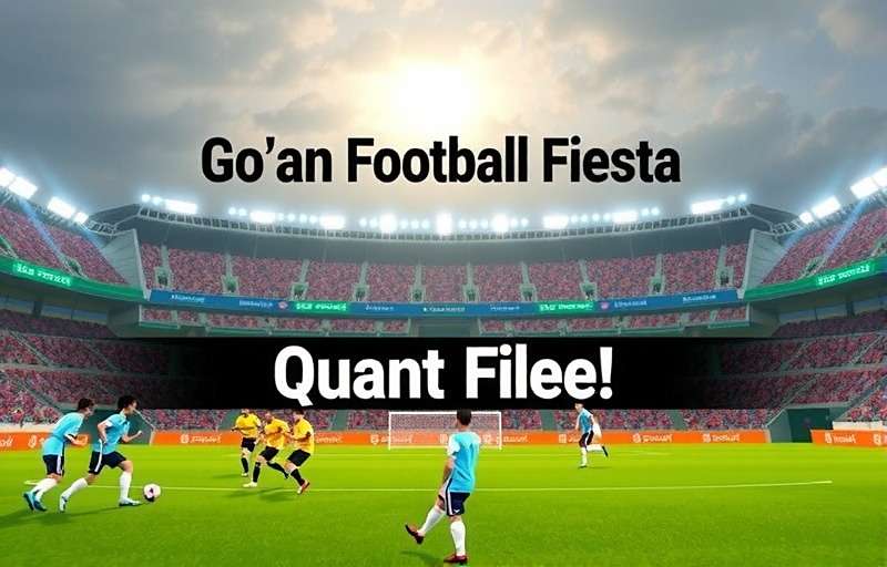 Goan Football Fiesta Gameplay Goan Football Fiesta gameplay showing Indian football stadium with players in action wearing traditional team jerseys